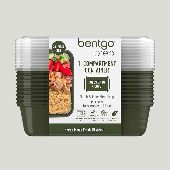 Bentgo 20-Piece Lightweight, Reusable BPA-Free 1-Compartment Containers - Image 8
