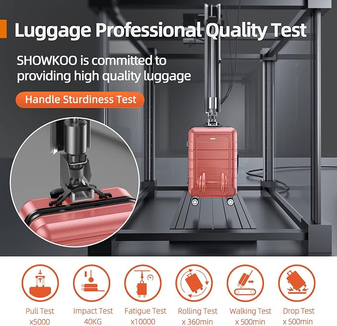 SHOWKOO Luggage Sets Expandable PC+ABS Durable Suitcase Sets Double Wheels TSA - Image 7