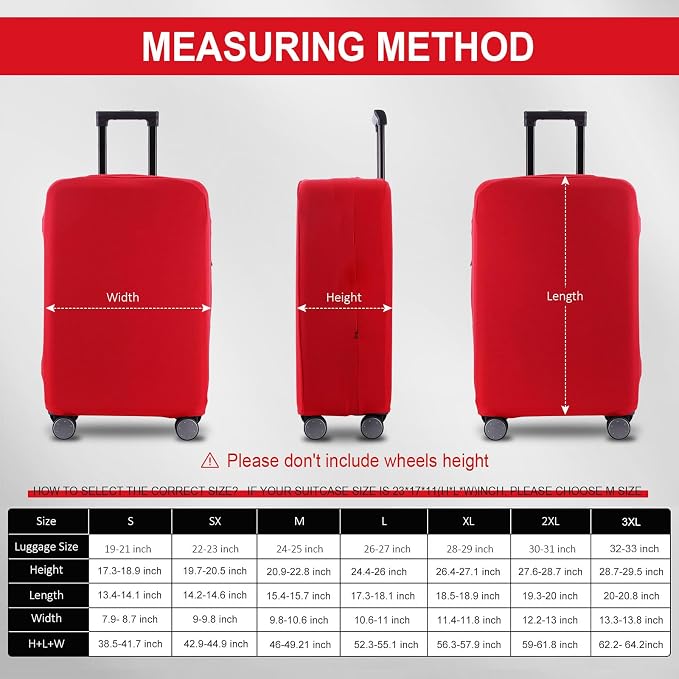 Travel Luggage Cover Suitcase Protector Scratch-Resistant Fit 19-31 Inch - Image 6