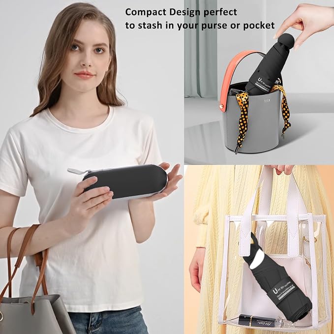 BAODINI Travel Mini Umbrella for Purse - Image 3