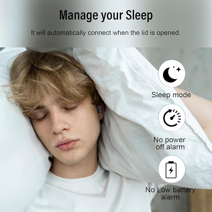 Sleep Earbuds Bluetooth 5.4 in Ear Light-Weight Headphones, Mini Sleep - Image 5