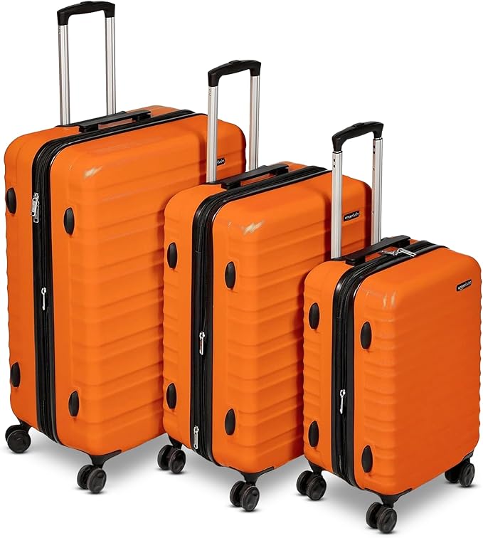 Amazon Basics 3-Piece Set, Hardshell Suitcases by AmazonBasics