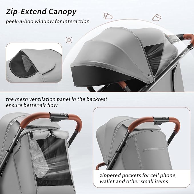 Tinyiota Baby Stroller, Infant Stroller - Image 3