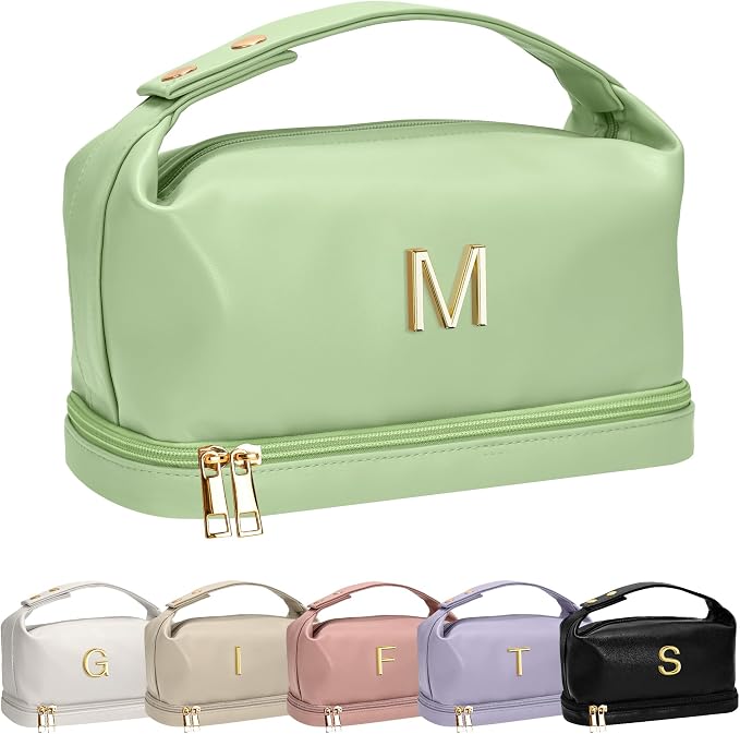 College Gifts for Women, Personalized Makeup Bag by Vogewood