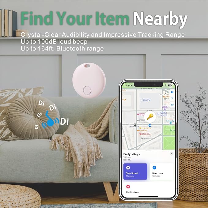 Reyke Air Tracker 4 Pack, Smart Tag Luggage Finder, Works - Image 4