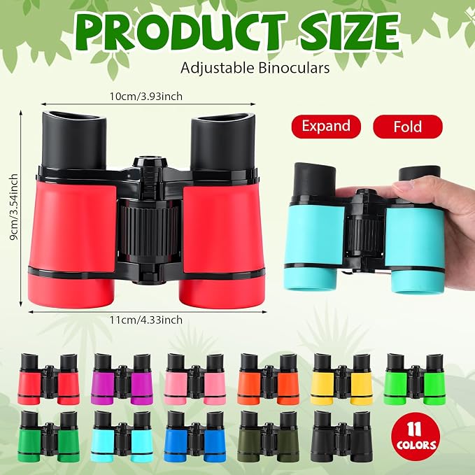 12 Set Binocular Compass Magnifying Glass Set Christmas Birthday Gift Small - Image 3