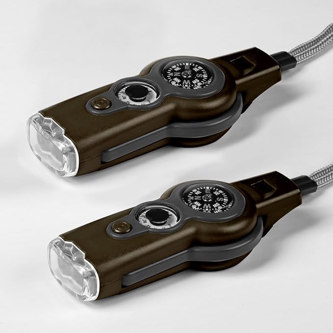 Emergency Survival Function Whistle, Outdoor Multifunctional Tool Safety Whistle by binboll
