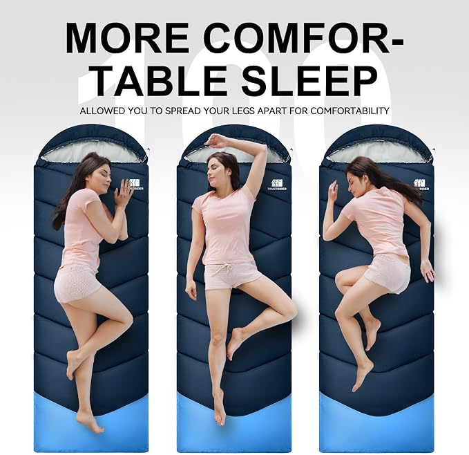 Sleeping Bags for Adults Cold Weather, Waterproof, Lightweight Sleeping Bag for - Image 6