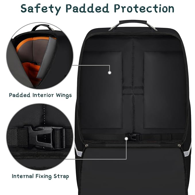 Car Seat Travel Bag, Padded Car Seats Backpack - Image 3