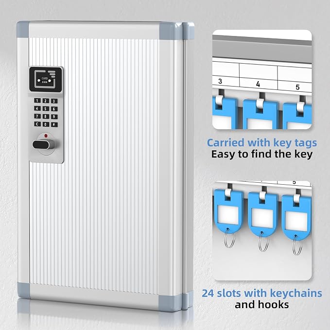 24 Slots Key Box Wall Mount - Image 6