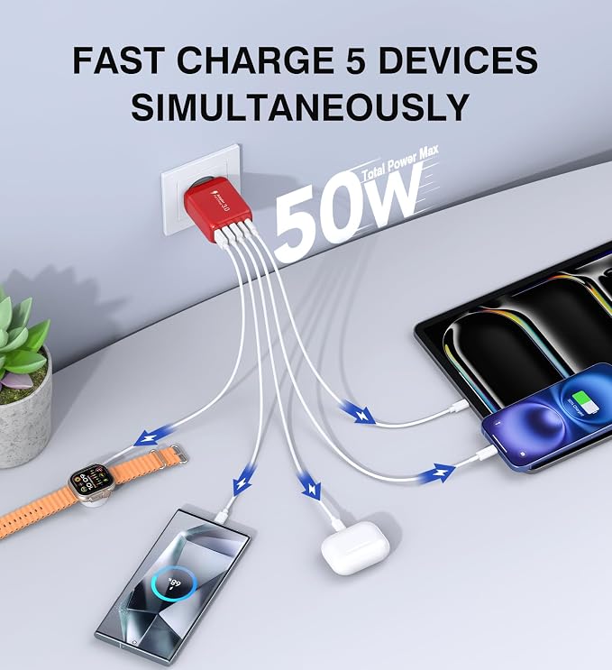 50W USB C Wall Charger, Samsung Galaxy - Image 2