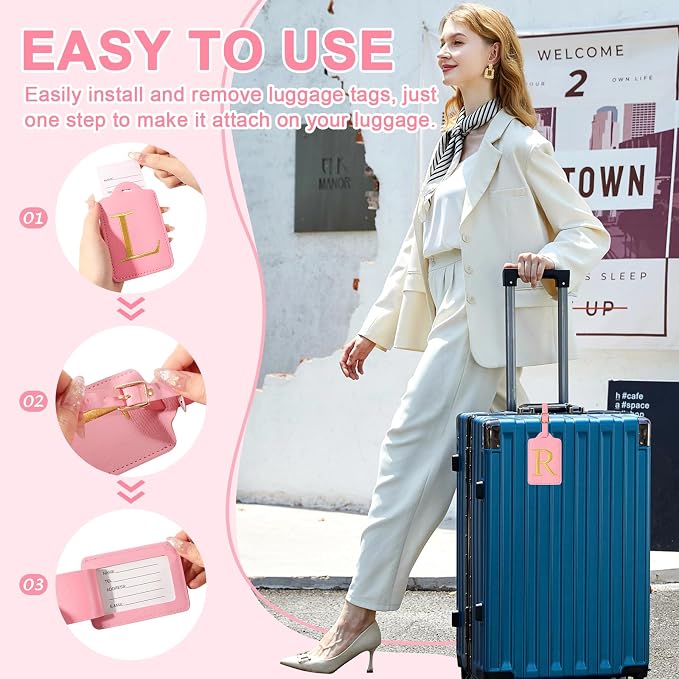 Personalized Initial Luggage Tags - Image 4