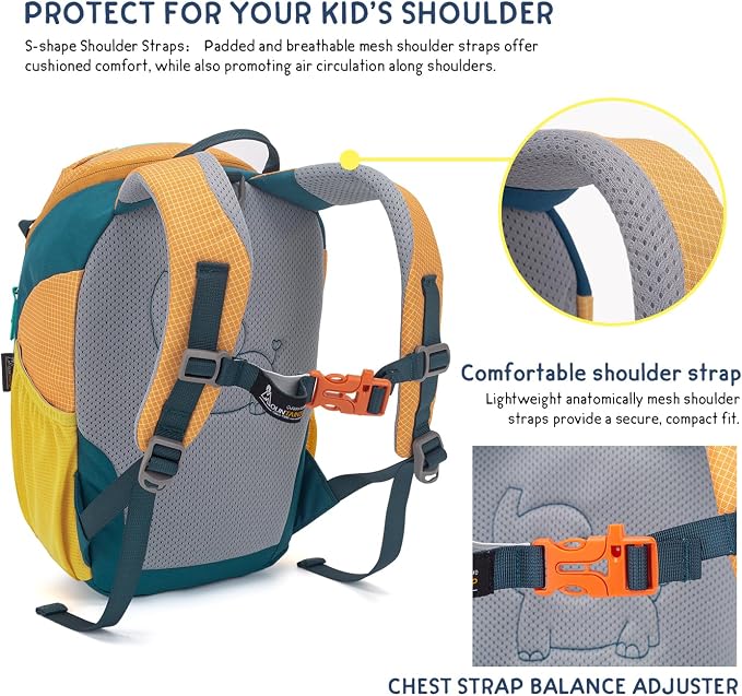 MOUNTAINTOP 8L Kids Backpack, Toddler Backpack Travel Daypack - Image 8