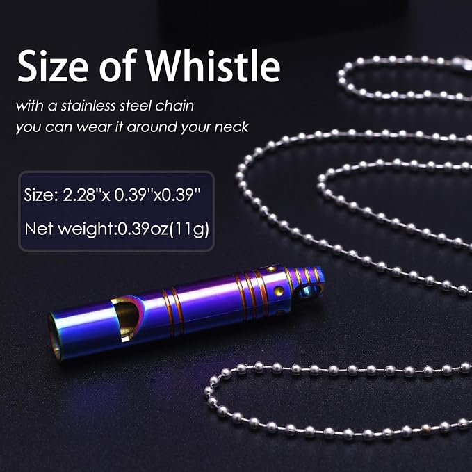 Whistle Emergency Titanium Whistle, Survival Loud Whistle Safety Whistle - Image 4
