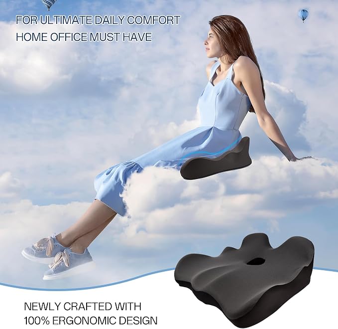 Seat Cushion, X-Large Memory Foam Office Chair Cushion, - Image 3