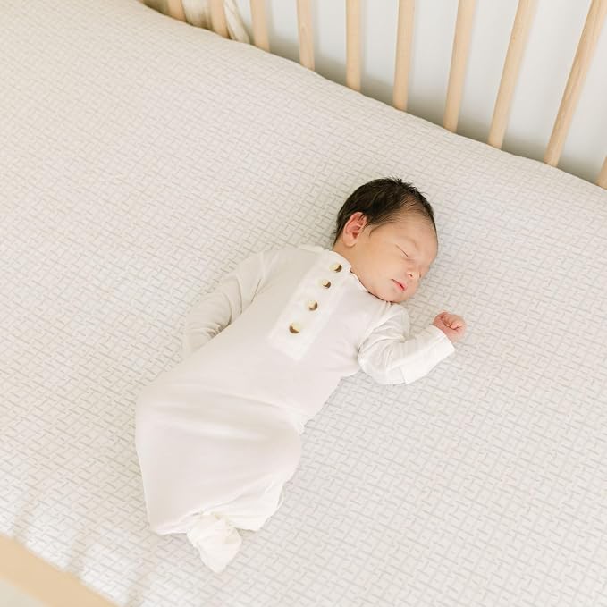 Crane Baby Crib Sheet, Neutral Hashtag Crib Sheets & Toddler Sheets, 100% - Image 5