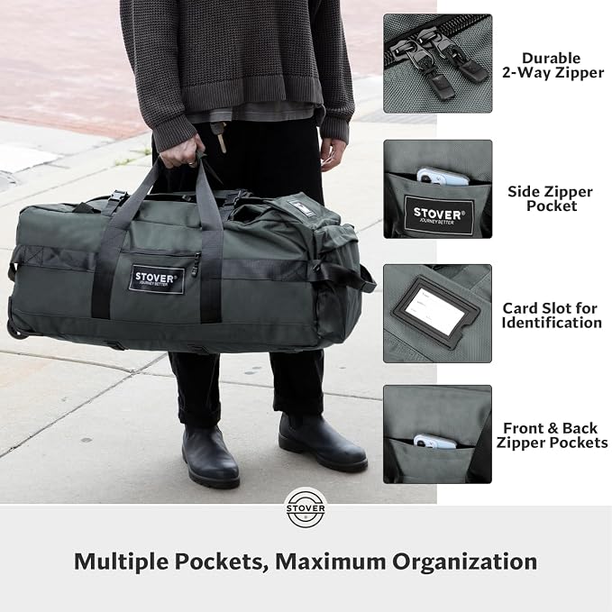 STOVER 80L Rolling Duffel Bag - Image 4