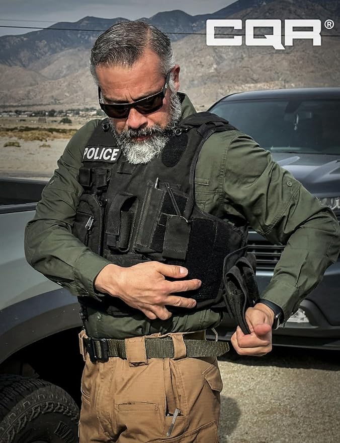 CQR Tactical Belt, Military Style Heavy Duty Belt, Webbing EDC Quick-Release - Image 2