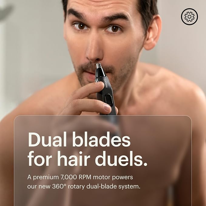 MANSCAPED® The Weed Whacker® 2.0 Electric Nose & Ear Hair Trimmer – 7, 000 RPM - Image 6