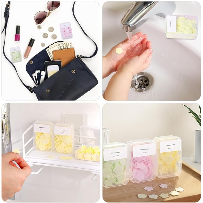 300pcs Portable Hand Washing Soap Sheets, Scented Mini Soap Sheets, Disposable - Image 6