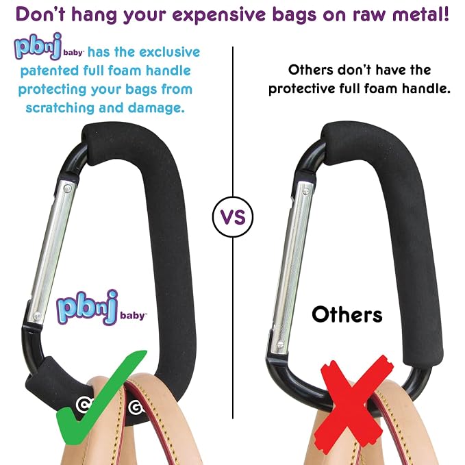 Stroller Hooks for Hanging Diaper Bags - Image 3