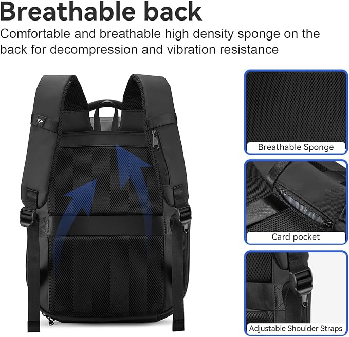 SOKOK Carry On Travel Backpack Waterproof Business Backpack Expandable - Image 7