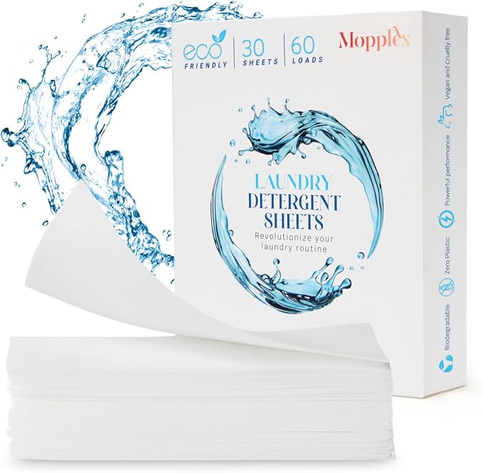 Laundry Detergent Sheets, 30 Laundry Soap Sheets 60 Loads, Travel Friendly by Triplenet+Pricing