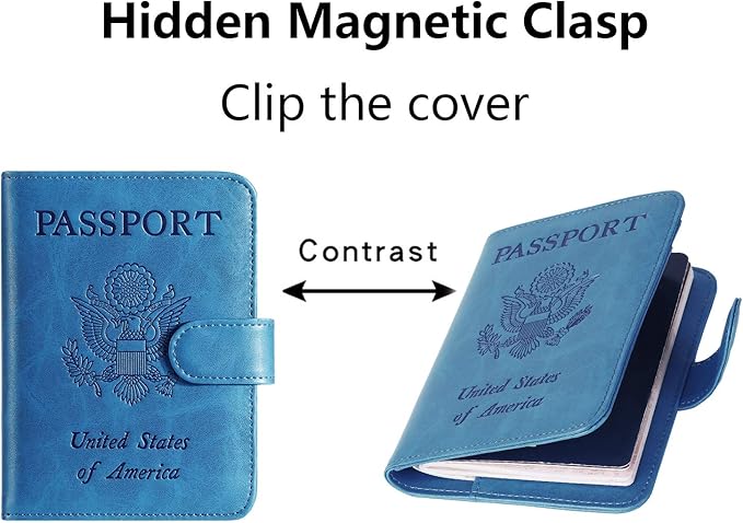 Passport Holder Cover Wallet RFID Blocking Leather Card Case Travel Accessories - Image 3