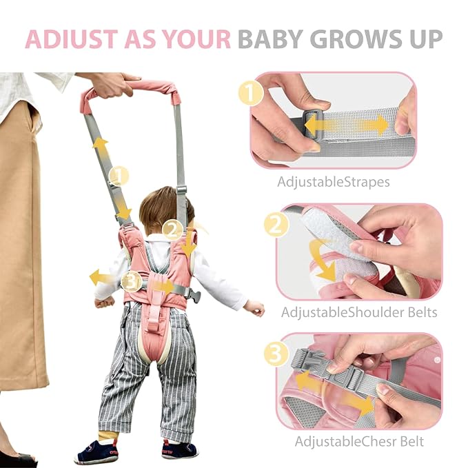 Baby Walking Harness-Handheld Assistant Belt- Toddler Infant Walking Aid - Image 4