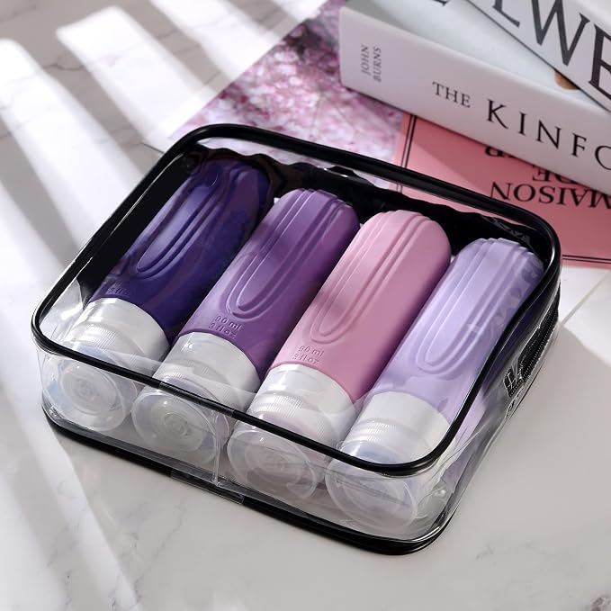 Travel Bottles for Toiletries, Tsa Approved 3oz Travel Size Containers BPA Free - Image 7