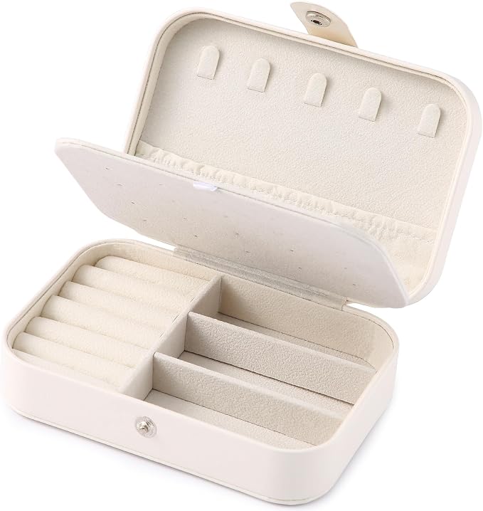 Travel Jewelry Box, PU leather Small Jewelry Organizer - Image 7