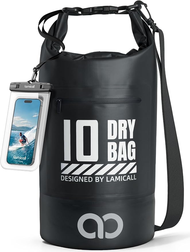 Lamicall Dry Bag Waterproof Backpack - 5L/10L/20L/30L/40L Roll Top Waterproof by Lamicall