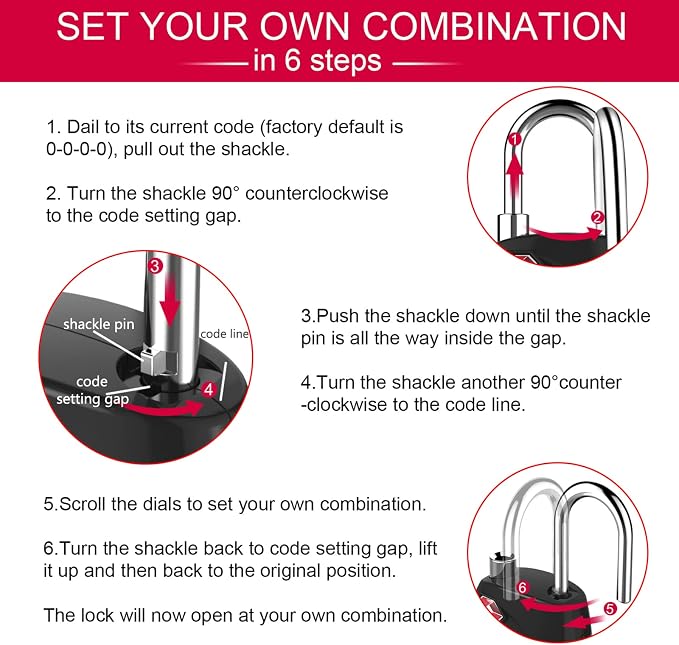 ZHEGE Luggage Locks TSA Approved, Zipper Locks - Image 7