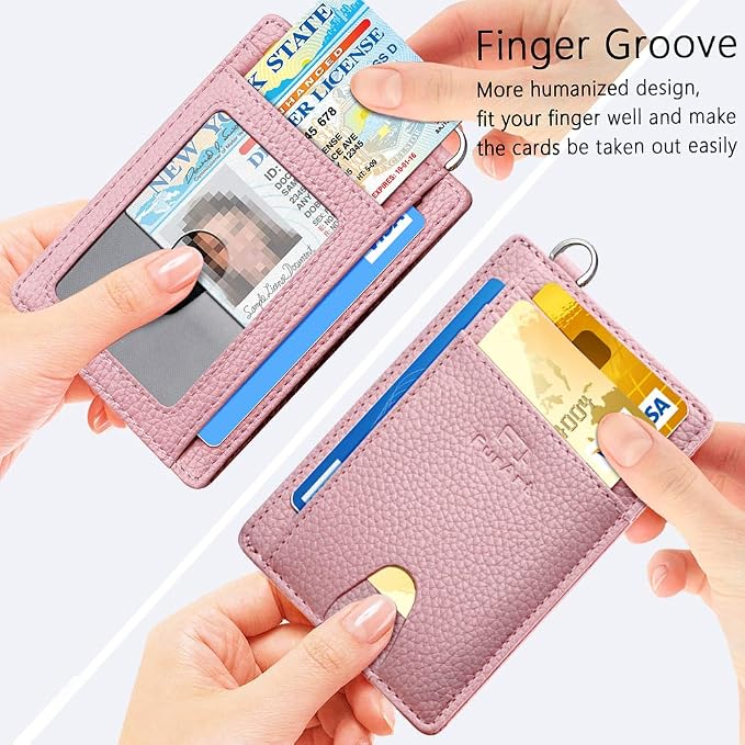 FurArt Slim Minimalist Wallet, Front Pocket Wallets, RFID Blocking, Credit Card - Image 3