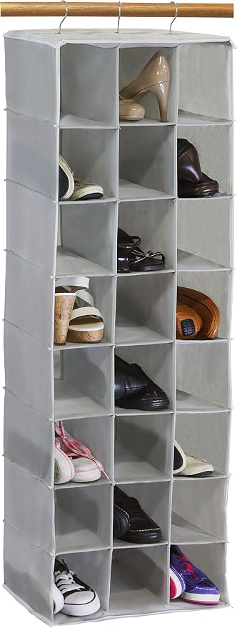 Simple Houseware Hanging Closet Organizers 24 Section Shoe Shelves by SimpleHouseware