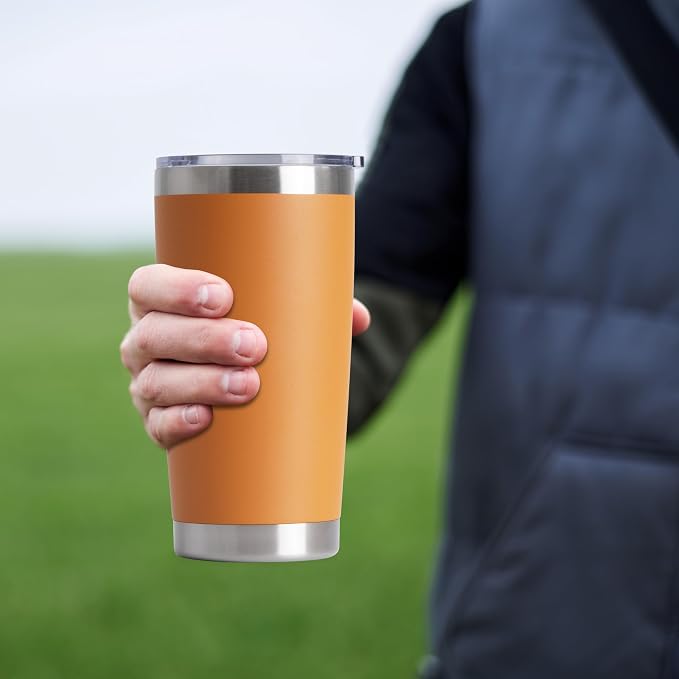 HASLE OUTFITTERS 20oz Stainless Steel Tumblers Bulk, Insulated Travel Cup - Image 4