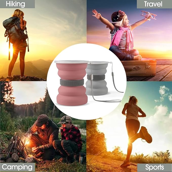 IYYI Collapsible Travel Cup, 10.5 OZ Foldable Cup - Image 2