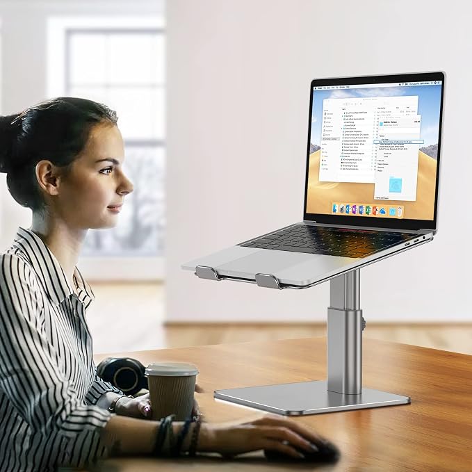 BESIGN LSX6N Laptop Stand, Ergonomic Adjustable Notebook Stand, Riser Holder - Image 7