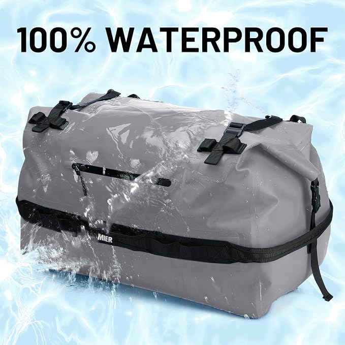 MIER Large Waterproof Duffel Bag Rolltop Dry Backpack Duffle Bags - Image 2