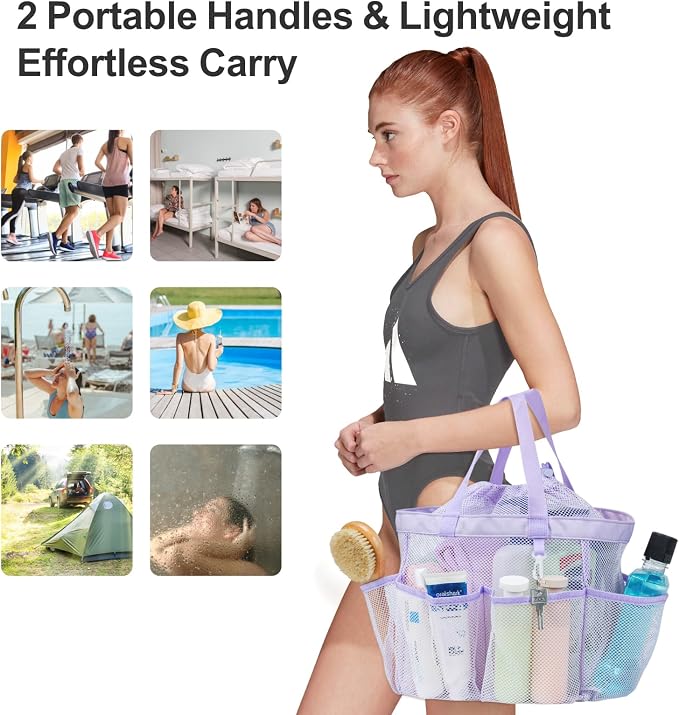 F-color Mesh Shower Caddy Portable - Image 6