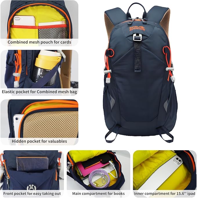 Hiking Backpack 30L Foldable Travel Daypack - Image 5
