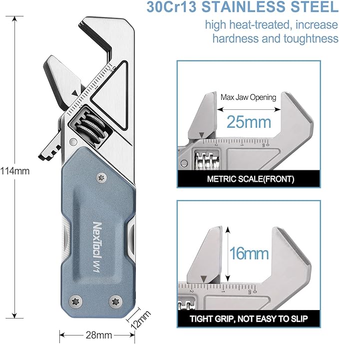 NexTool EDC Multi Tool, 6 in 1 Wrench Multitool - Image 2