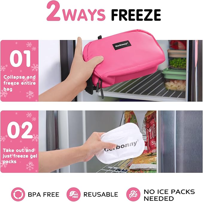 Cerbonny Small Cooler Bag Freezable Lunch Bag - Image 2