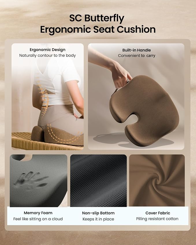 ProtoArc Seat Cushion, Office Chair Cushion - Image 7