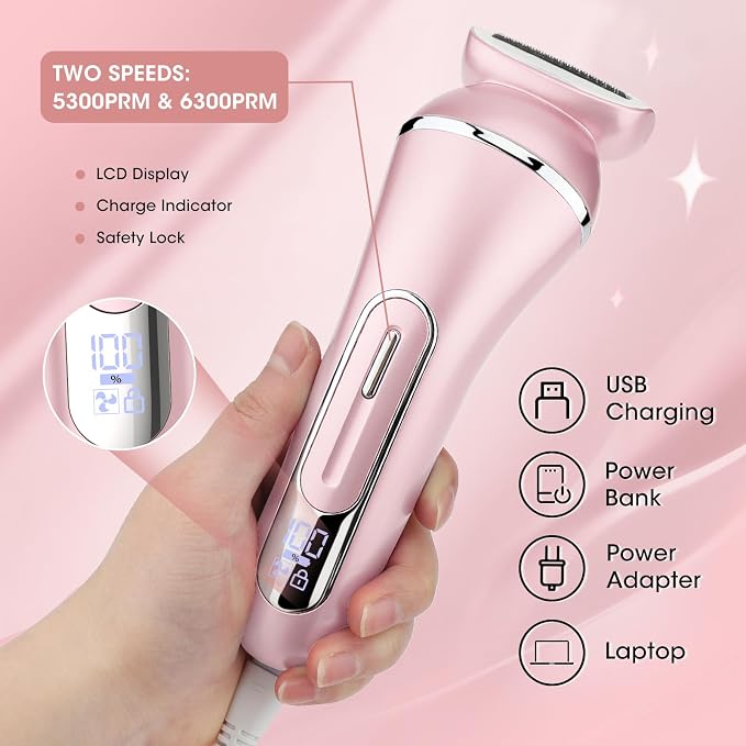 Electric Shavers for Women, 7 in 1 Hair Removal Kit - Image 6