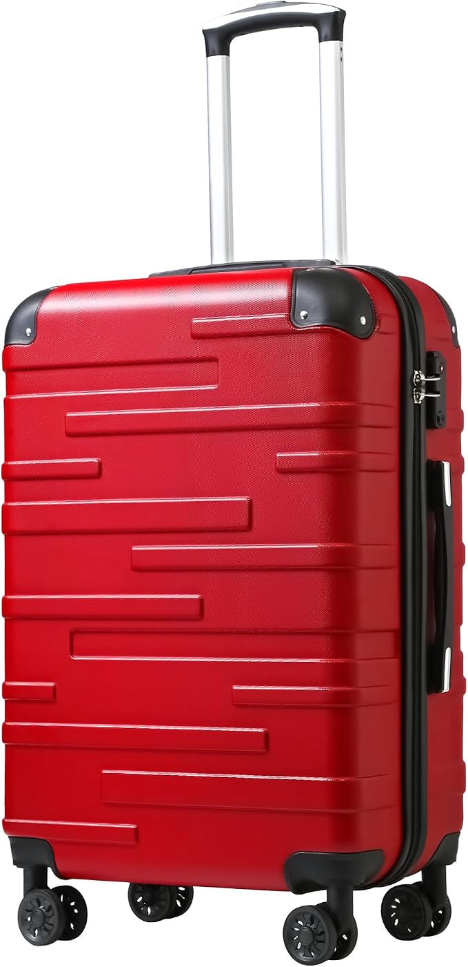 Coolife Luggage Suitcase Carry-on Hardside Travel Luggage TSA Lock Spinner by COOLIFE