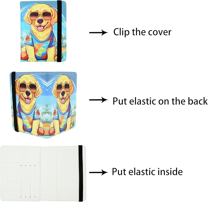 Dog Passport Holder for Women and Men PU Leather Passport Cover for Travel - Image 4