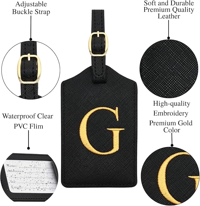 Luggage Tag PU Leather for Suitcase Baggage Handbag Travel Bag Label Suitcase - Image 3
