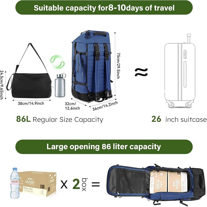 Vomgomfom 86L Collapsible Wheeled Luggage - Image 7