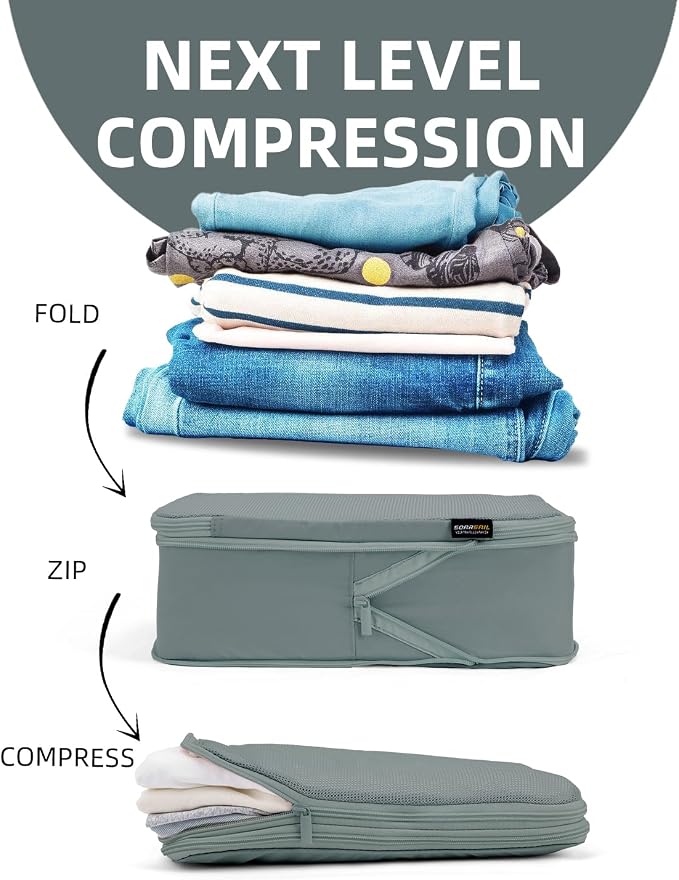 6 Set Compression Packing Cubes - Image 3